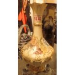 Royal Worcester large blush ivory vase H: 26 cm