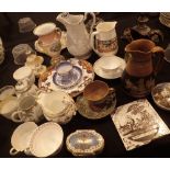 Mixed antique ceramics some damaged