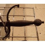 Antique Rapier with wire bound grip blade 86cm CONDITION REPORT: Blade has minor