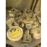 Large quantity of crested ware