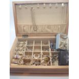 Box of mixed costume jewellery