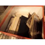 Box of Cartes de Visite antique calling cards/photographs
