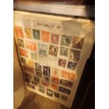 Box of mixed postage stamps including first day covers