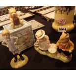 Royal Doulton Christopher Robin Winnie the Pooh and Autumn Story mushroom picking