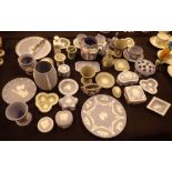 Collection of Wedgwood Jasperware and others CONDITION REPORT: Generally appears to