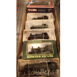 Seven OO gauge tank engines including GWR Prairie