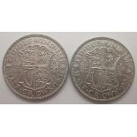 1931 and 1936 George VI half crowns in good condition