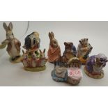 Eight Beswick Beatrice Potter figurines