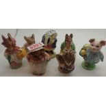 Eight Beswick Beatrix Potter figurines