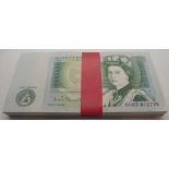 Run of one hundred Somerset pound notes DU67 612725 to 824