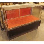 Large vintage glass display cabinet 120 x 52 x 95 cm