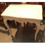 Shaped occasional table