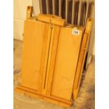 Artists portable folding wooden easel