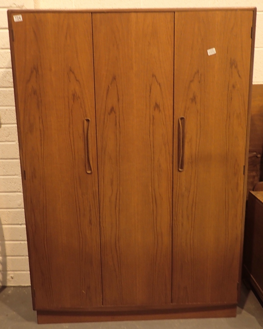 G Plan teak double and treble wardrobes