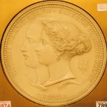 Albert and Victoria Royal mint commemorative plaque Limited edition run of 400