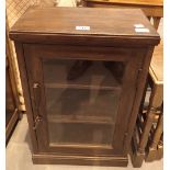 Small glazed cabinet with key and lock 40 x 25 x 62 H cm