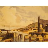 James Priddy artists proof print Porlock Weir Somerset 36 x 25 cm