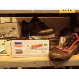 Four pairs of new Loveson and A-Form boots and shoes size 9 1/2 / 44
