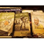 Collection of books including first edition golfing books