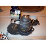 Pair of Oriental Noritake vases