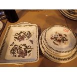 Collection of Portmerion plates and serving dishes CONDITION REPORT: May have been