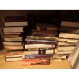 Shelf of assorted fiction & non-fiction books mostly hardback
