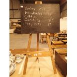 Childs chalk board on easel