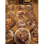 Collection of decorative cabinet plates