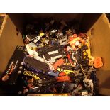 Box of diecast vehicles