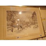 Albin Trowski limited edition print Albert Square Manchester 157/500 52 x 37 cm CONDITION