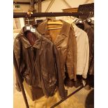 Four gents leather jackets