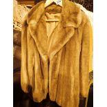 Faux fur short ladies jacket in brown ( no size )