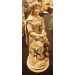 19thC bisque continental figurine