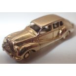 9ct gold Rolls Royce car charm 5g
