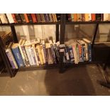 Large group of travel books and guide books