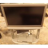 Toshiba 37'' flatscreen TV model 37WL56P stand DVD player and digital tuner