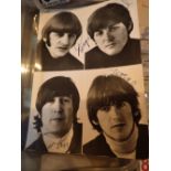 Official Beatles fan club signed postcard ( not printed )