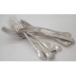 Eleven Tiffany dinner forks patent 1868 562g