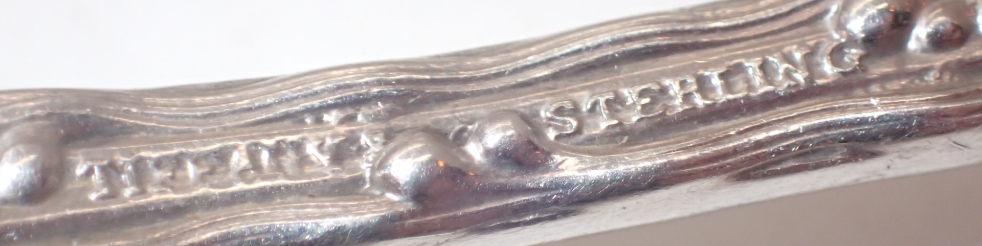 Fancy Tiffany sterling silver preserve spoon 32g - Bild 3 aus 3