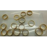 Box of yellow metal rings