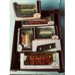 Eleven assorted EFE diecast model buses boxed