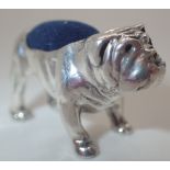 925 silver Bulldog pin cushion L: 3 cm