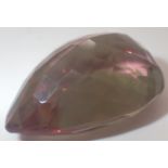 Pear cut EGL certfied colour changing alexandrite loose stone 60.