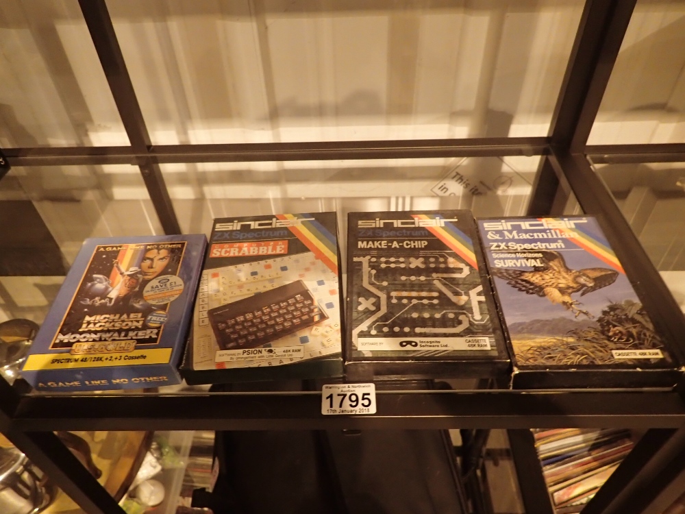 Four Sinclair ZX Spectrum games