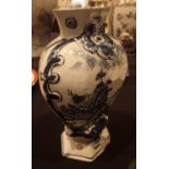 Dutch delft baluster vase A/F