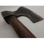 Antique headmans axe on later wooden handle