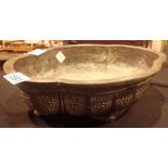 Oriental bronze bonsai dish A/F D: 34 cm