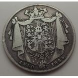 George IV 1834 half crown