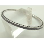 Genuine Pandora stone set bangle size 17