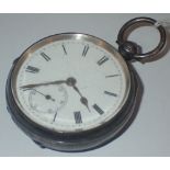 Hallmarked Chester open face key wind pocket watch